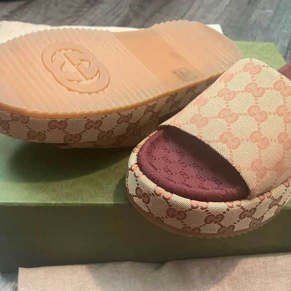 Authentic Brand New Never Worn Gucci Platform Sandals - Picture 8 of 15